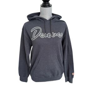 Denver Colorado State Flag University Hoodie Sweatshirt Gray Unisex Size S